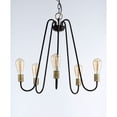 thumbnail image 3 of Maxim 11735OIAB Haven 5-Light Chandelier Ceiling Light, Oil Rubbed Bronze & Antique Brass, 3 of 5