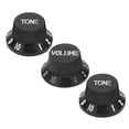 thumbnail image 1 of LYUMO Guitar Tone Knob,Guitar Knob Set,3Pcs Guitar Control Knob 1 Volume 2 Tone Fit Top ABS Set Kit Instrument Accessory Replacement, 1 of 8