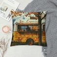 thumbnail image 2 of PRATYUS Autumn Maple Cushion Covers Hello Fall Throw Pillow Covers for Thanksgiving,Cartoon Car Pillow Covers for Camping,Autumn Harvest Camper Cushion Cases for Bedroom 24x24in, 2 of 5
