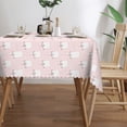 thumbnail image 3 of YFYANG Rectangular Polyester Table Cloth Pink Cute Cat Pattern Table Cover for Indoor Outdoor Kitchen Restaurant Table Decoration Tablecloths，54" X 72", 3 of 9