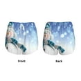 thumbnail image 5 of Fotbe Christmas Snowman In The Snow Womens High Waist Running Shorts Athletic Workout Quick Dry Shorts for Women with Pockets Gym Yoga Summer Shorts-Small, 5 of 9