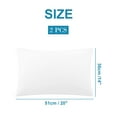 thumbnail image 6 of PiccoCasa Soft Microfiber Zippered Pillowcase Set of 2, Non-Standard White, 6 of 7