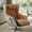 Brown, variant on COLAMY Heated Reclining Massage Chair with Bluetooth Speaker, 360-Degree Rotation & Zero Gravity Design – Ideal for Living Rooms or Lounges, Brown