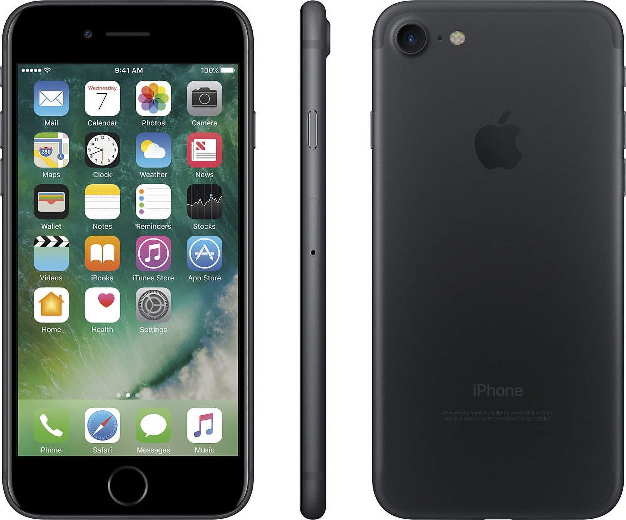 Restored Apple iPhone 7 128GB, Black - Unlocked GSM (Refurbished) - image 2 of 3