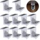 thumbnail image 1 of Abrazadera de extremo para panel solar AFQH, soportes de aluminio en Z para paneles solares, kit de soportes de montaje para sistema de montaje de paneles solares fotovoltaicos, accesorios de, 1 of 8