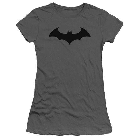 Batman Hush Logo S/S Junior Women's T-Shirt Sheer Charcoal