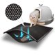 thumbnail image 1 of Cat Litter Mat Litter Boxes Trapper Mat Trapper , Honeycomb Double-Layer Waterproof Urine Proof Material-Black 75*61, 1 of 4