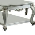 thumbnail image 6 of Acme Picardy Rectangular Wooden Coffee Table with Bottom Shelf in Antique Pearl, 6 of 6