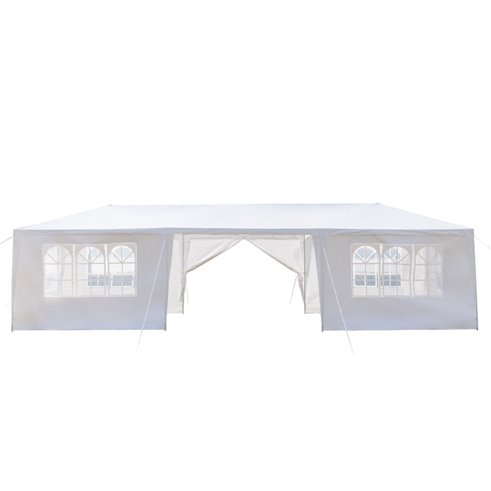 Kepooman 3 x 9m Canopy, Portable Folding Instant Canopy Tent, Outdoor Canopies with Two Doors, White, Eight Sides Kepooman 3 x 9m Canopy, Portable Folding Instant Canopy Tent, Outdoor Canopies with Two Doors, White, Eight Sides