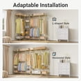 thumbnail image 5 of VIPEK V50 Extra Large Portable Closet Rack Bedroom Armoire Freestanding Wardrobe Closet, Heavy Duty Clothes Rack Multi-Functional Metal Clothing Rack for Hanging Clothes, Max Load 1300lbs, Gold, 5 of 9