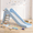 Light Blue, variant on Freestanding Kids Slide, Toddler Slide Climber with Basketball Hoop & Ball, Children Indoor Outdoor Playground Toy