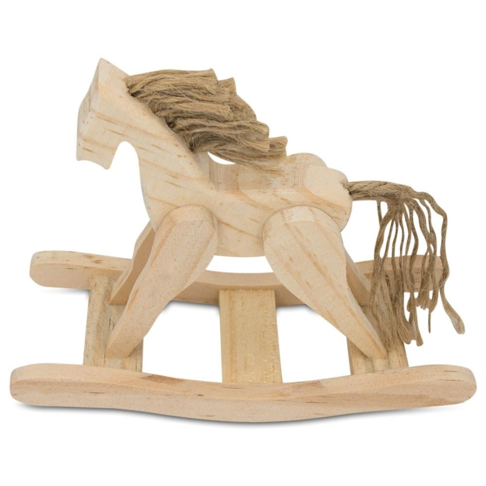 4 5 Blank Unfinished Wooden Rocking Horse Com