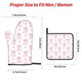 thumbnail image 3 of Oven Mitts and Pot Holders 4 Piece, Candy Cute Pig Pink High Heat Slip Resistant Oven Mitt and Trivets Set Kitchen Oven Glove Pot Holders for Cooking Baking Grilling, 3 of 7