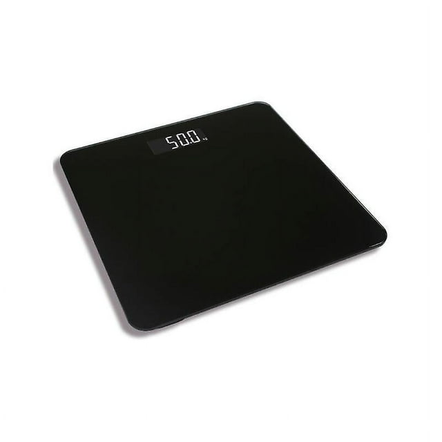 Digital Bathroom Scale, High Accuracy Bathroom Scale with Lighted Display, Battery Powered, Black
