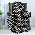 thumbnail image 4 of Abstract Soft Flannel Fleece Throw Blanket, Triangles Arranged in a Table Square Basic and Repetitive, Cozy Plush for Indoor and Outdoor Use, 60" x 80", Dark Grey and Eggshell, by Ambesonne, 4 of 5