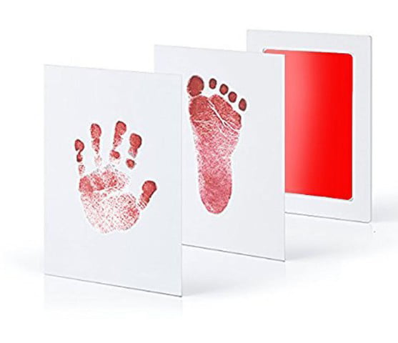 Kid Paw Print Pad Foot Print Photo Frame Pad Inkless Wipe Hand Foot Print 6color 