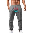 thumbnail image 1 of Zszcpp Summer Pants For Mens 2025 Cool Cropped Long Simple Cartoon Softable Print Handsome Lounge Trousers Casual Trouser, 1 of 5