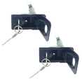 thumbnail image 1 of 2 Pcs Serrures Réglables Anti-Vol avec Clés pour Armoire de Distribution d'Énergie Remorque de Caravane Boîte à Outils RV (Noir), 1 of 8