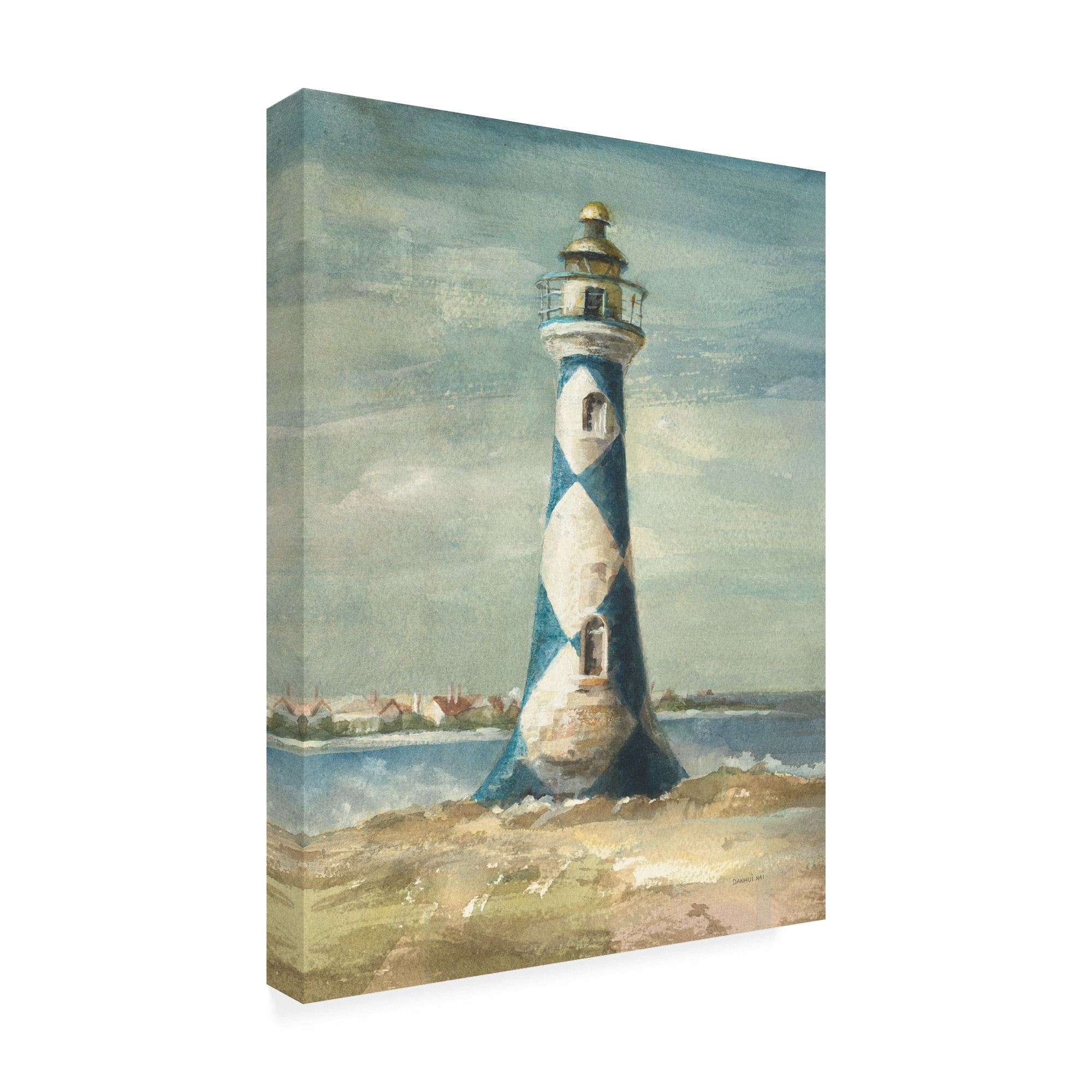 Trademark Fine Art 'Lighthouse IV' Canvas Art by Danhui Nai
