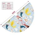 thumbnail image 3 of Picia Japanese Carps Print Christmas Tree Skirt , Christmas Tree Skirt Ornaments for Merry Christmas Holiday Party Decorations Indoor Outdoor-30", 3 of 7
