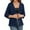 8# Navy, variant on Fshiont Women's 3/4 Sleeve Bolero Shrugs Crochet Lace Open Cardigan Embroidered Draped Sheer Crop Shrug Floral Shawl Tops Wine 2XL