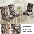 thumbnail image 5 of Chair Covers for Dining Room Set of 4, Stretch Dining Chair Cover 4 Pieces, Washable Kitchen Parsons Chair Slipcovers 4 Pack, Removable Seat Protector for Home and Party, 5 of 6