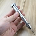 thumbnail image 6 of Portable Mini Hand Drill Workshop Power tools Aluminum Silver Hand Push Chuck, 6 of 7