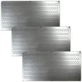 thumbnail image 1 of Wall Control 32"x16" Horizontal Pegboard Tool Organizer, Silver (3 Pack), 1 of 12