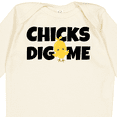 thumbnail image 4 of Inktastic Chicks Dig Me Boys Long Sleeve Baby Bodysuit, 4 of 5