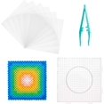 thumbnail image 1 of Kit de 18 piezas para cuentas de 5 mm. Incluye 8 placas base para cuentas, 8 hojas de papel para planchar de 15 x 15 cm y 2 pinzas para manualidades con cuentas., 1 of 7