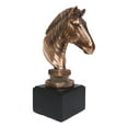 thumbnail image 2 of Ebros Madagascar Safari Zebra Horse Bust Statue In Bronze Electroplated Finish, 2 of 7