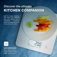 thumbnail image 6 of (3 pack) Bisonbody Digital Food Kitchen Scale with Smart App â Large Kitchen Scale with 201 Stainless Steel Surface 5 Unit Conversions â Digital Kitchen Scale App to Track Nutritional Information, 6 of 8