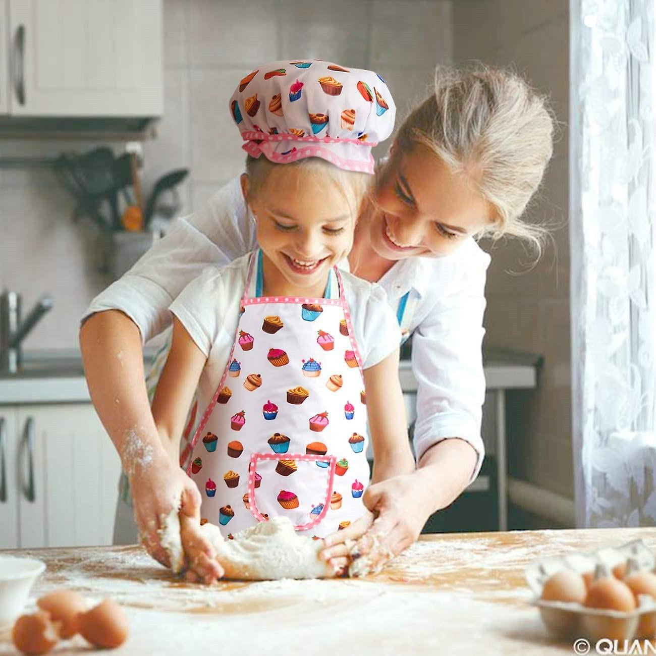 20pcs Baking Set Cute Kids Cooking And Baking Kit Toddler Apron Chef Hat Girls Dress Up Costume Career Role Play Pretend Play Kitchen Accessories Make Walmart