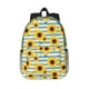 thumbnail image 1 of Disketp Blue White Striped Sunflower A Mochila Escolar de 15 Pulgadas, Mochila Ligera para Estudiantes, Viajes y Trabajo, Cómoda y Resistente para el Uso Diario, 1 of 6