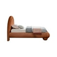 thumbnail image 6 of Meridian Furniture Madrid Cognac Velvet Twin Bed, 6 of 7