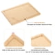 thumbnail image 4 of Bandeja de servicio de bambú Uxcell de 2 piezas 7.09" x 4.72" bandeja de té rectangular, bandejas de mesa de bambú natural, amarilla, 4 of 7