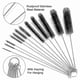 thumbnail image 4 of Small Pipe Cleaning Brush Set, Reusable Straw Cleaner Brushes, Black, 4 of 4