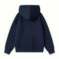 thumbnail image 7 of Dwellite Girls Hoodie Sweatshirt Long Sleeve Loose Lightweight Fashion Pullover Casual Solid Fall Tops with Pocket 2026 Navy 140, 7 of 7