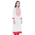 thumbnail image 2 of In-Sattva Women's Embroidered Classic Indian Summer Kurta Tunic, 2 of 5