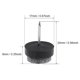 thumbnail image 3 of Almohadillas de fieltro para muebles, protectores de patas de silla y mesa, 17 mm de diámetro, negras, 46 piezas, 3 of 5
