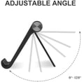 thumbnail image 3 of 2-piece Tablet Holder, Multi-angle Portable Phone Holder, Compatible with Multiple Models-01-White, 3 of 7