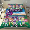 thumbnail image 1 of Chicas de Equestria Conjunto de sábanas temático, trío de piezas, cómodo y amigable con la piel, diseño único, regalo de decoración para el hogar para familiares, amigos y fans,135cm *200cm, 1 of 6