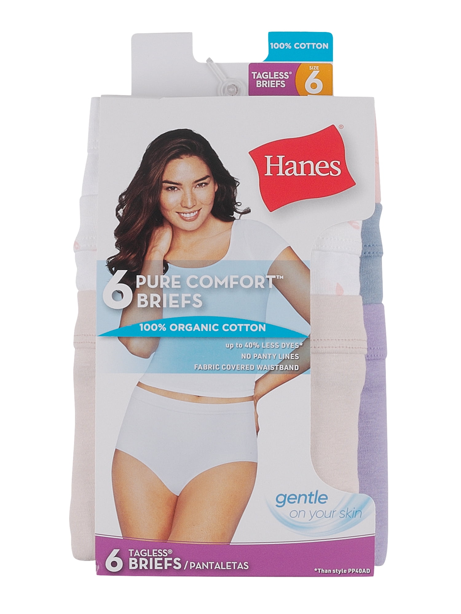 Hanes Ultimate Girls' Underwear, Pure Comfort Organic 100% Cotton Panties,  Briefs & Hipsters, 8-Pack, Brief - Pink Blue Solids & Patterns, 6 :  : Clothing, Shoes & Accessories