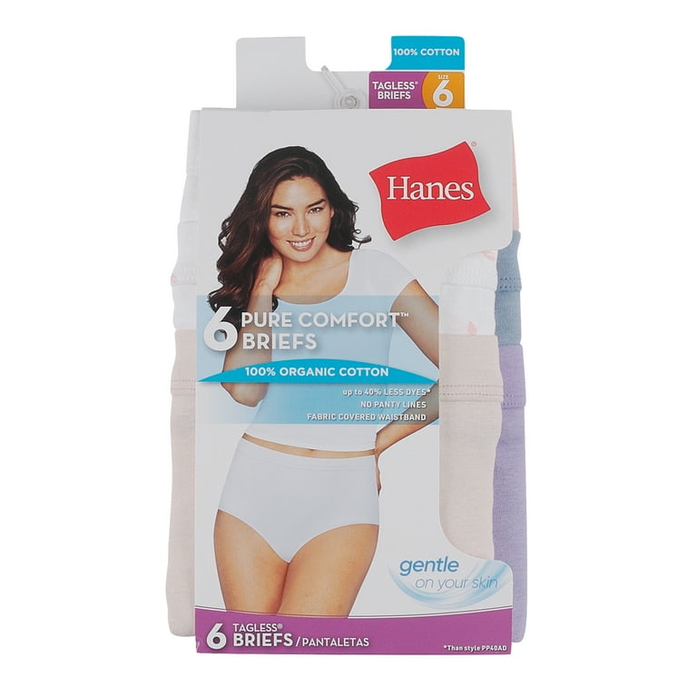 7-PACK Hanes Panties Girls Sz 10 Assorted Underwear 100% Cotton
