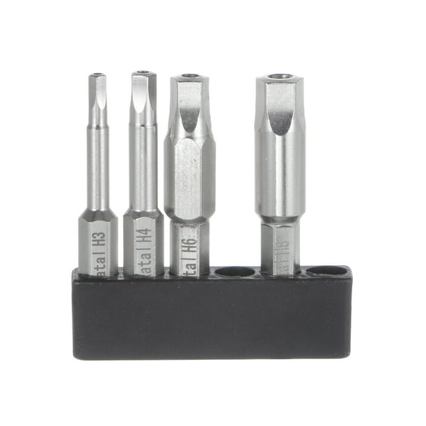 H3 H8 Magnetic Security Pentagon Screwdriver Bit Set 1 4