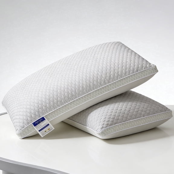 AFGFUF 2-Pack Bean 3D Pillow (29.13" x 18.9") - All-Season, Breathable and Supportive