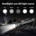 thumbnail image 2 of Lampe de Poche LED Ultra Puissante 5000 Lumens Rechargeable par USB, Tactique Extrémement Lumineuse, 5 Modes Zoomables Étanche Torche Camping Randonnée Urgence, Batterie 18650 Incluse, 2 of 5