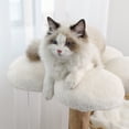 thumbnail image 4 of BingoPaw Wood Cat Climbing Tree Activity Tower with Plush Cushion Sisal Scratching Post for Multiple Cats, 4 of 12