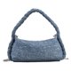 thumbnail image 1 of Bolsos con asa superior para mujer, bolso de hombro con cadena, bolso elástico de punto, bolso de tienda (azul) Tmvgtek Para Estrenar, 1 of 7