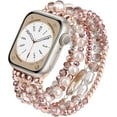 thumbnail image 3 of V-MORO Beaded Compatible for Apple Watch Band 42mm/44mm/45mm Women Stretch Watch Strap, 3 of 7